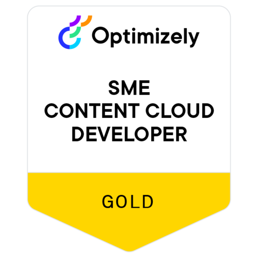 Optimizely SME Content Cloud Developer Credly