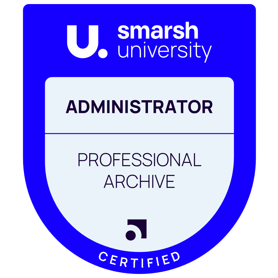 Smarsh Certified Professional Archive Administrator
