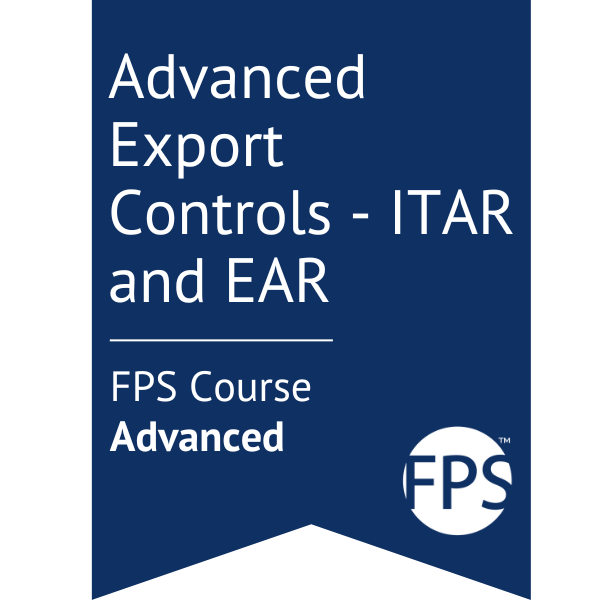 Advanced Export Controls - ITAR and EAR