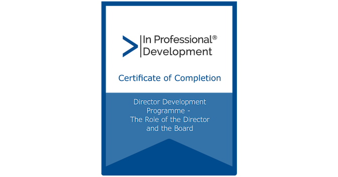 DDP Module, The Role of the Director and The Board - Credly
