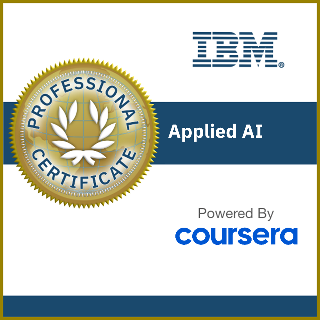 IBM Applied AI Professional Certificate