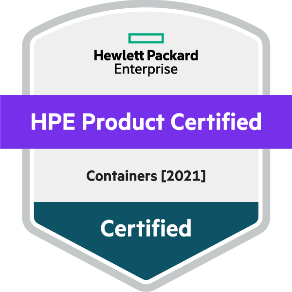 HPE Product Certified - Containers [2021]