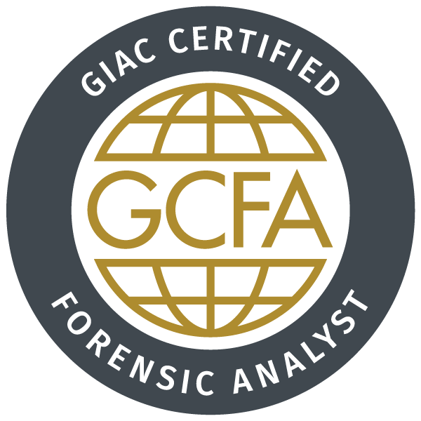 GIAC Certified Forensic Analyst (GCFA)