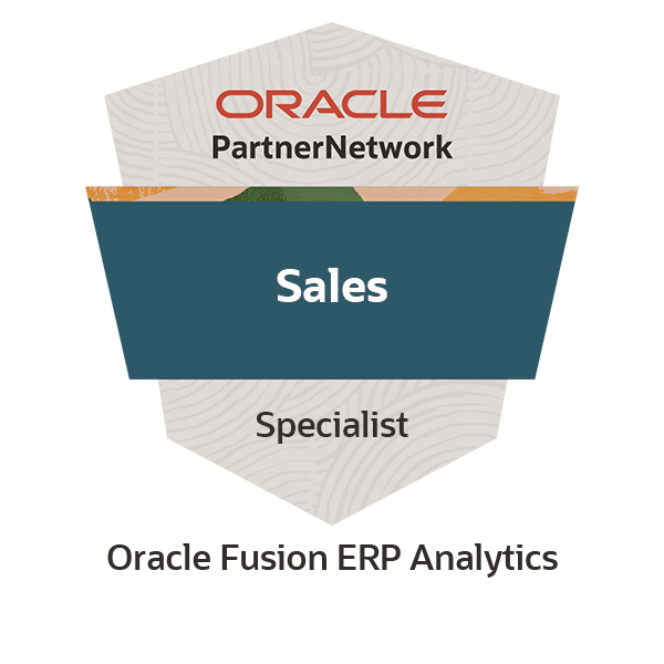 Oracle Fusion ERP Analytics Sales Specialist