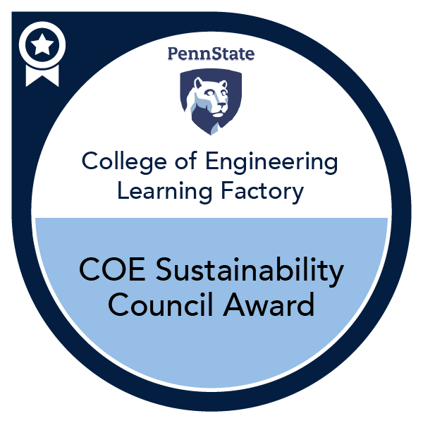 COE Sustainability Council Award
