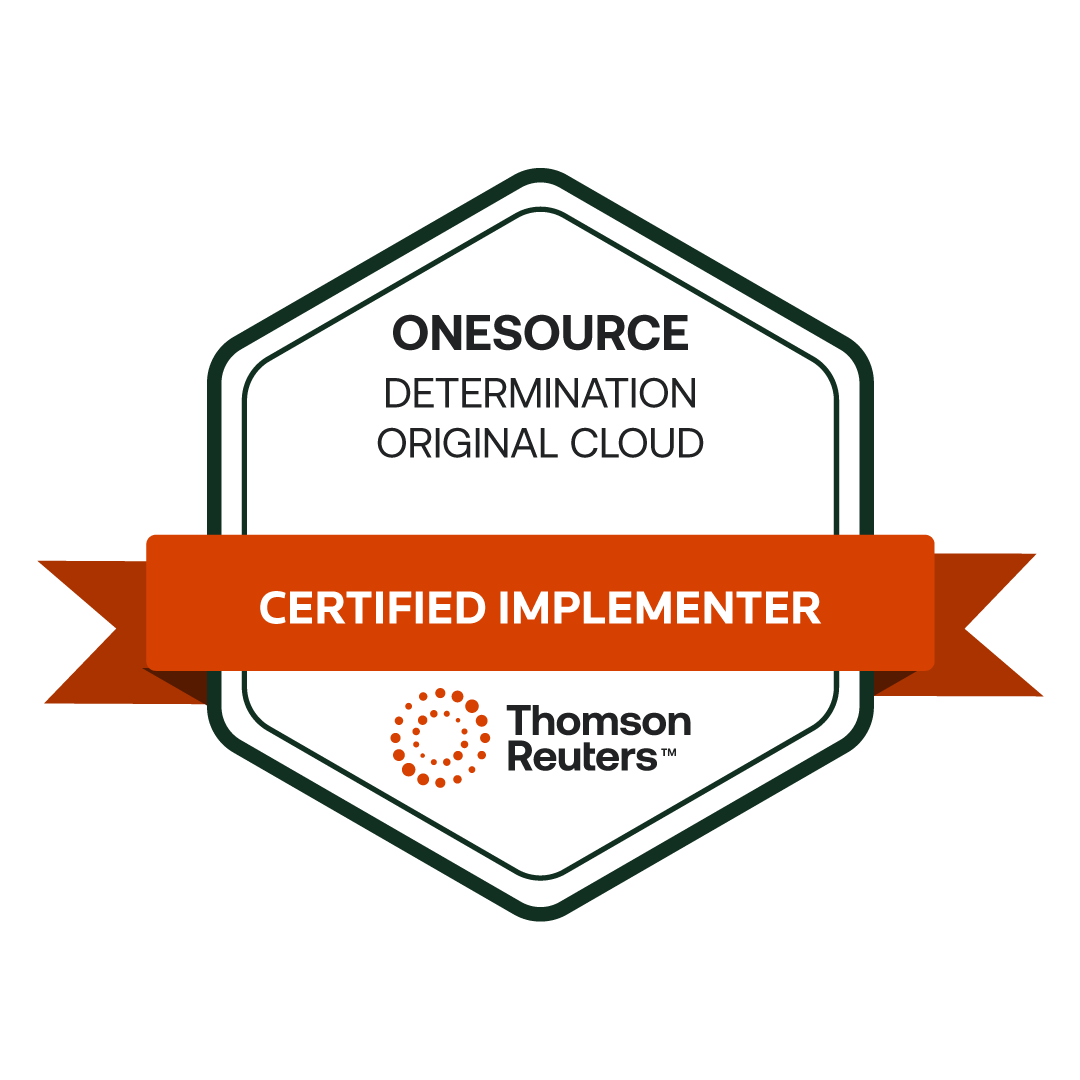 ONESOURCE Determination Original Cloud Certified Implementer