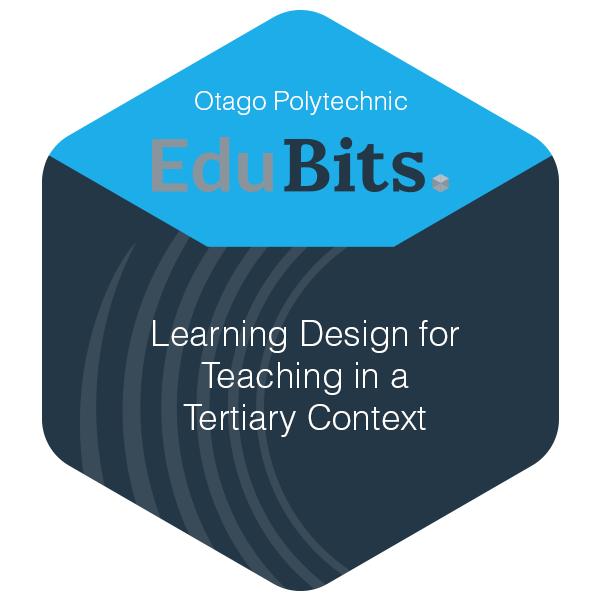 Learning Design for Teaching in a Tertiary Context