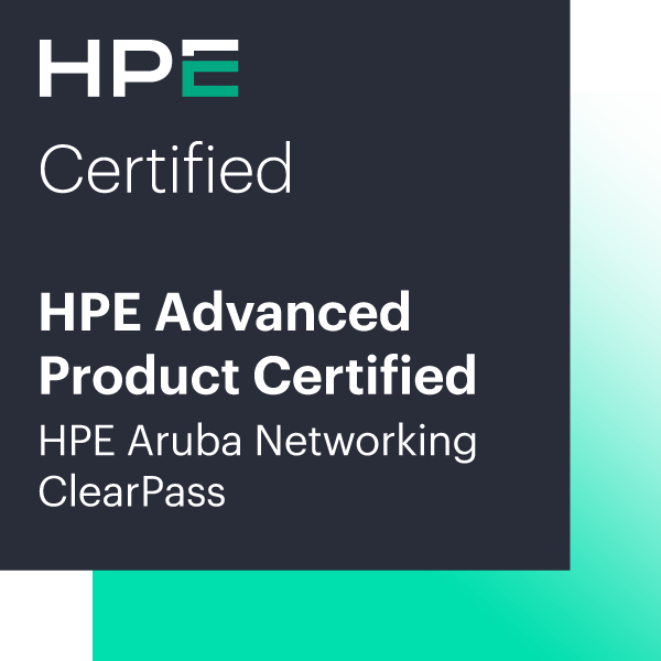 HPE Advanced Product Certified - HPE Aruba Networking ClearPass