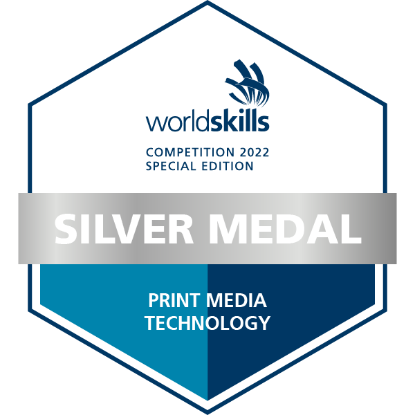 WorldSkills Competition 2022 Special Edition - Silver Medallist - Print Media Technology
