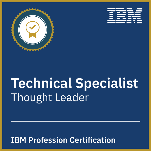 Technical Specialist Profession Certification - Thought Leader