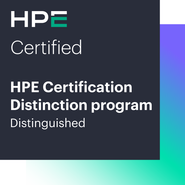 HPE Certification Distinction program - Distinguished