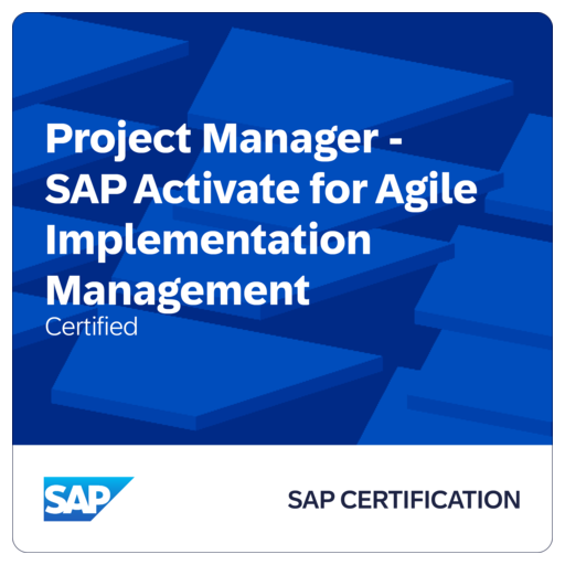 SAP Certified - Project Manager - SAP Activate for Agile Implementation ...