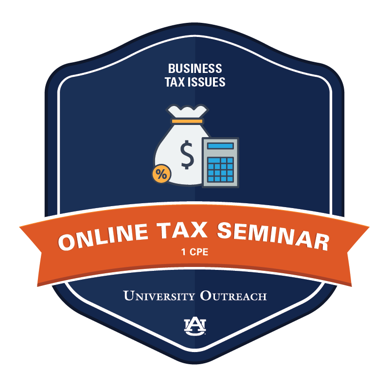 Online Tax Seminar: Business Tax Issues - 1 CPE
