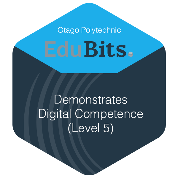 Demonstrates Digital Competence (Level 5)