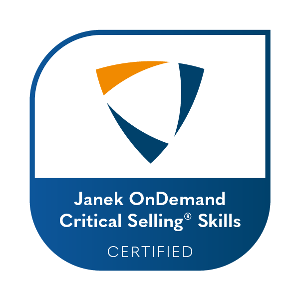 Janek OnDemand: Critical Selling® Skills