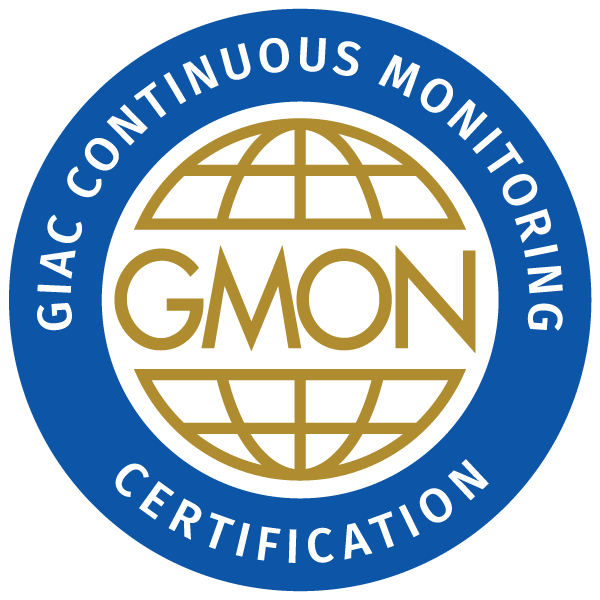 GIAC Continuous Monitoring Certification (GMON)