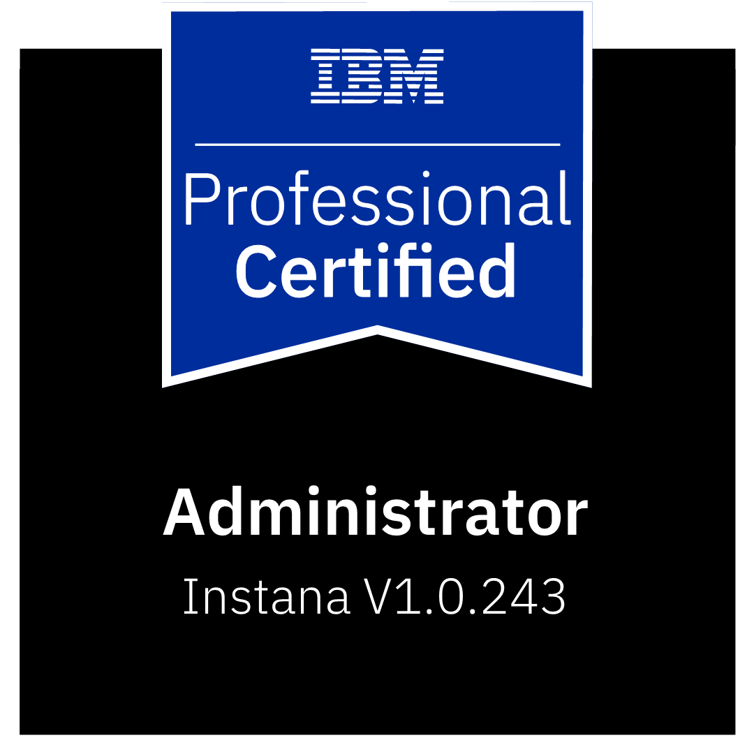 IBM Certified Administrator – Instana V1.0.243