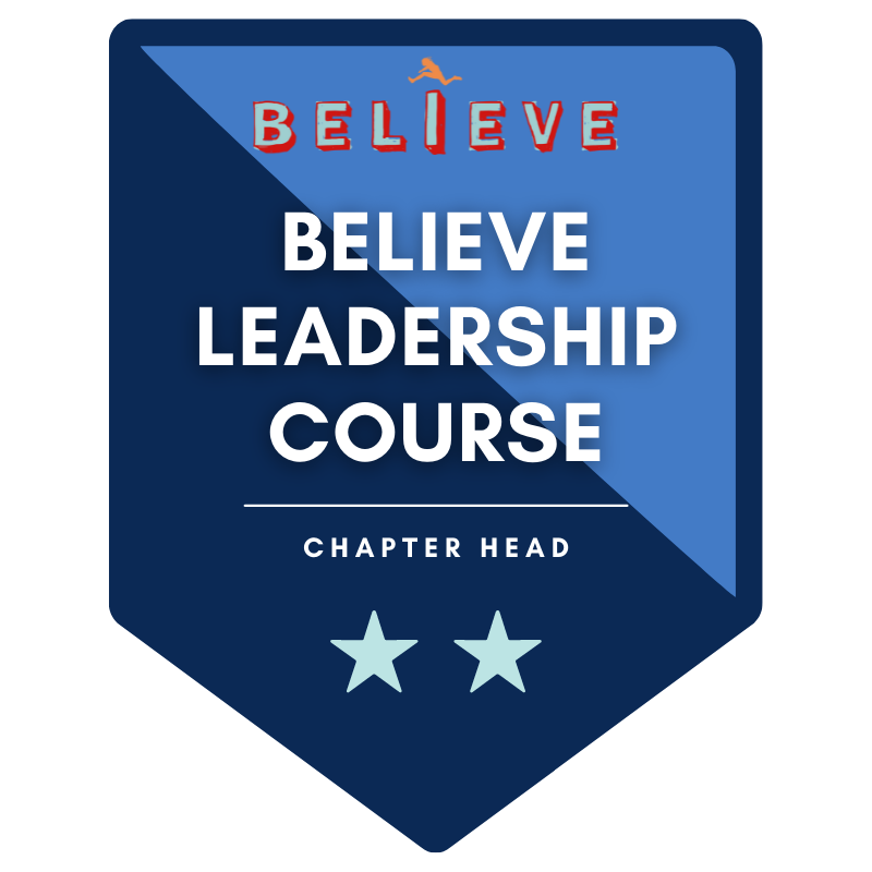 Believe Leadership Course Chapter Head 2022 23 Credly