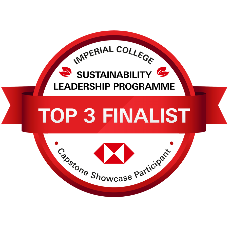 Imperial Sustainability Leadership Programme - Capstone Showcase: Top 3 Finalist