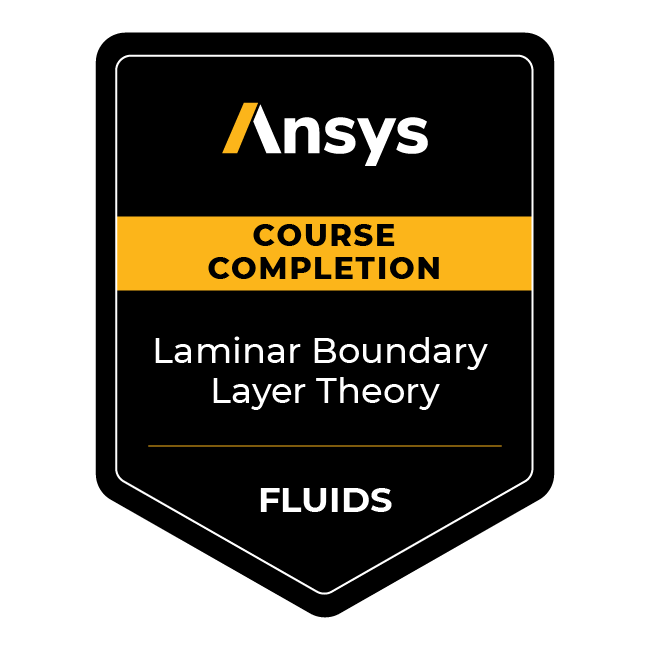 Ansys Course Completion: Laminar Boundary Layer Theory