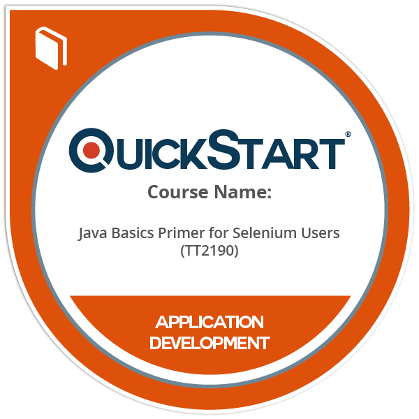 Java Basics Primer for Selenium Users (TT2190) - Credly