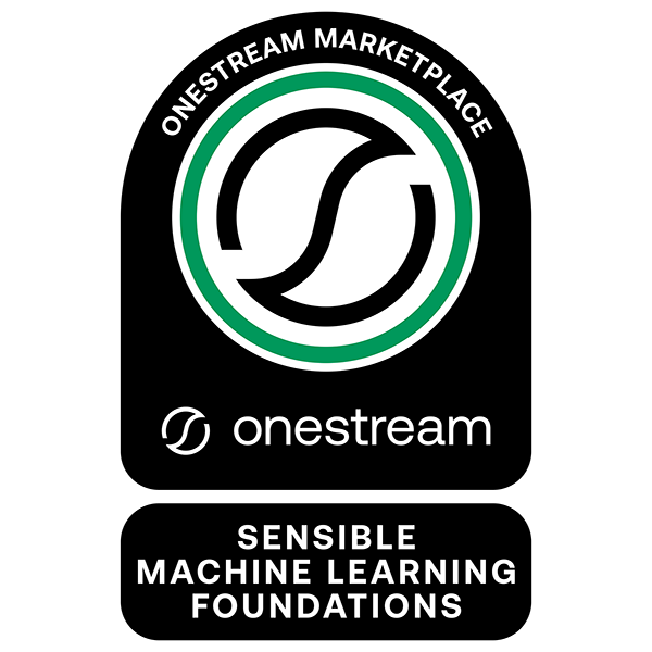 OneStream MarketPlace: Sensible Machine Learning Foundations