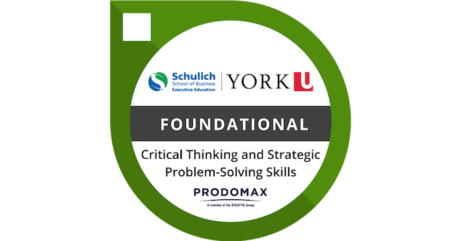 Prodomax - Critical Thinking and Strategic Problem Solving Skills - Credly