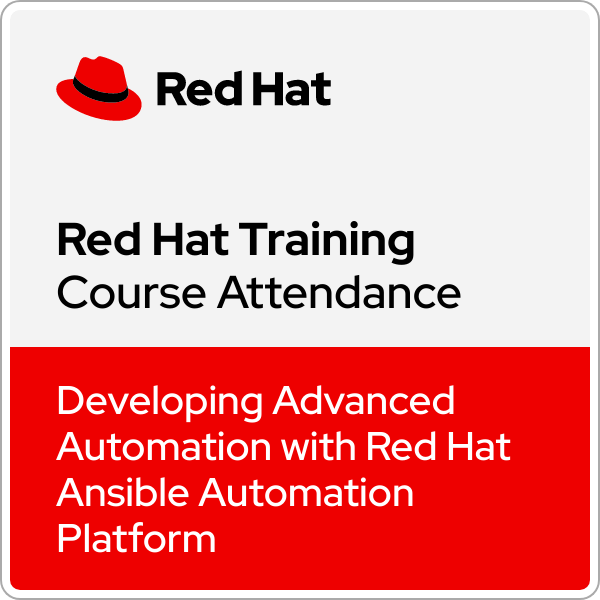 Developing Advanced Automation with Red Hat Ansible Automation Platform (DO374) - Ver. 2.0