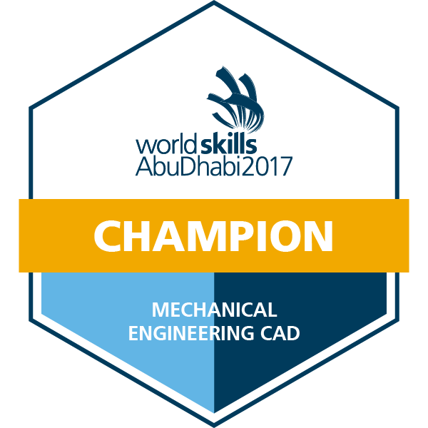 WorldSkills Abu Dhabi 2017 - Champion - Mechanical Engineering CAD