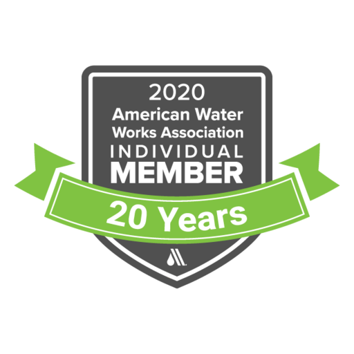 AWWA Member Badge - 20 Year Member - Credly