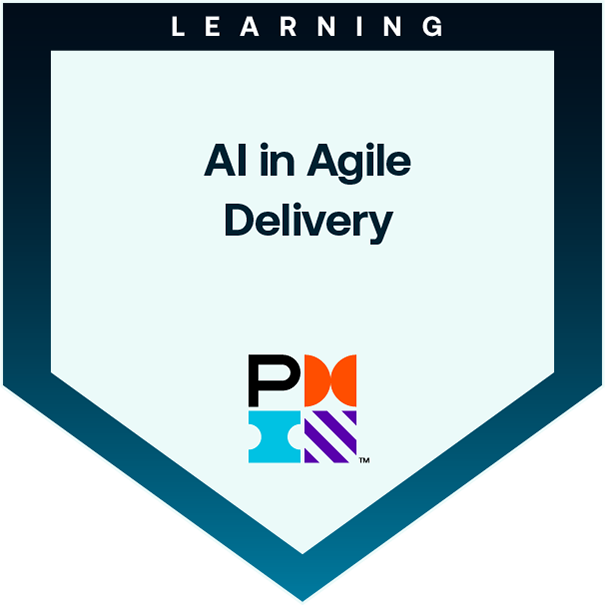 AI in Agile Delivery badge issued by Project Management Institute