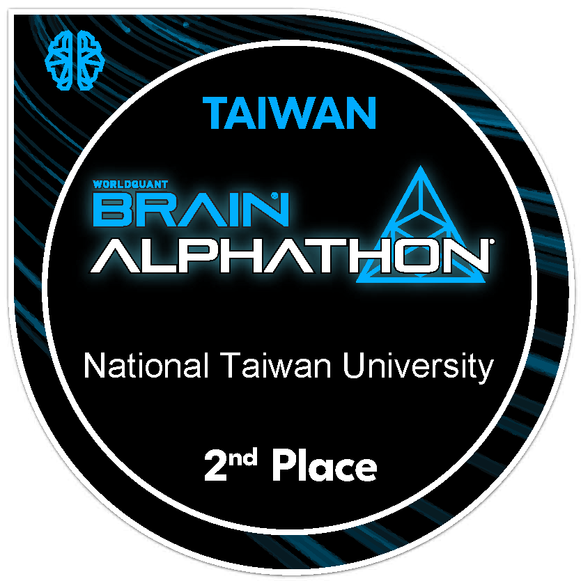 [Taiwan] 2023 WorldQuant BRAIN Alphathon NTU 2nd Place