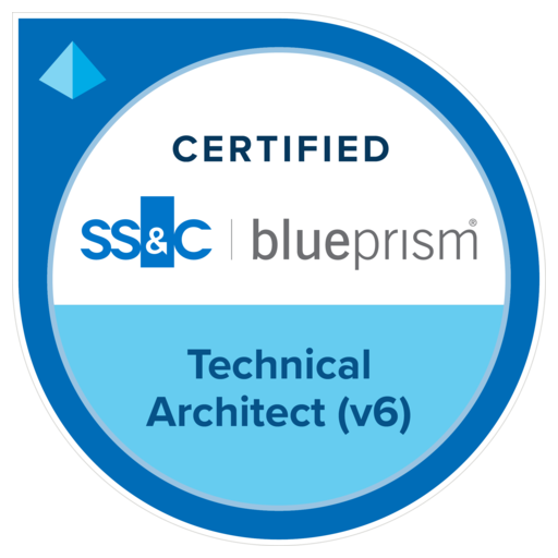 Blue Prism Certified Technical Architect (Version 6) Credly