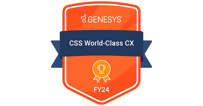 CSS - World Class CX Award 2024 - Credly