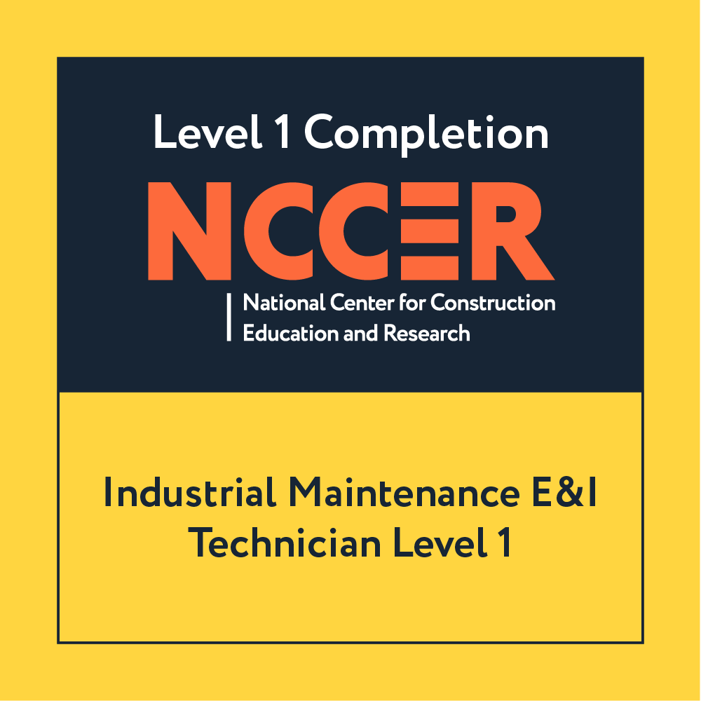 NCCER Industrial Maintenance E&I Technician Level One