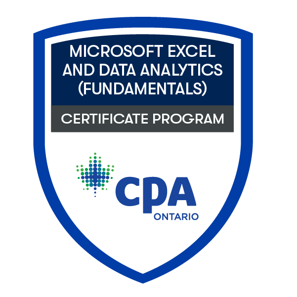 Certificate in Microsoft Excel and Data Analytics (Fundamentals)