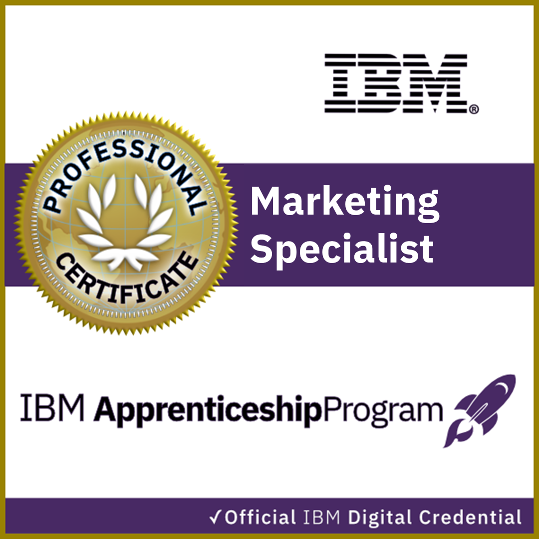 IBM Marketing Specialist Apprenticeship Certificate