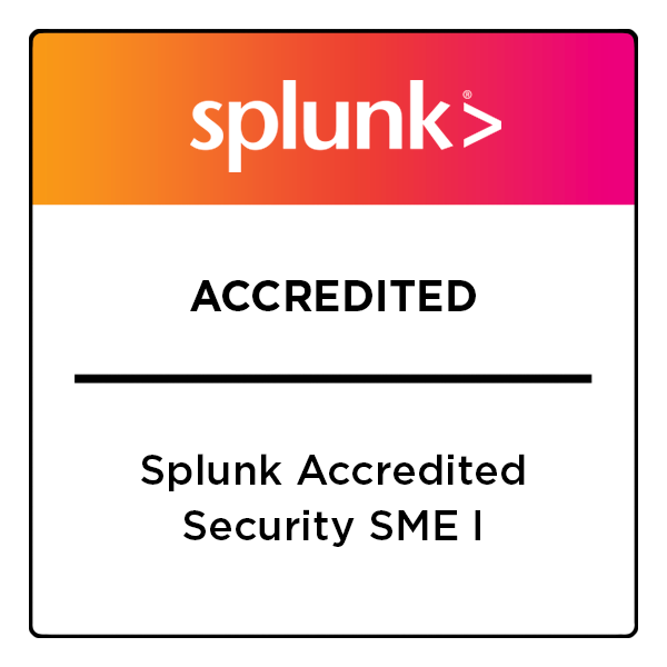 Splunk Accredited Security SME I (Partner SE)