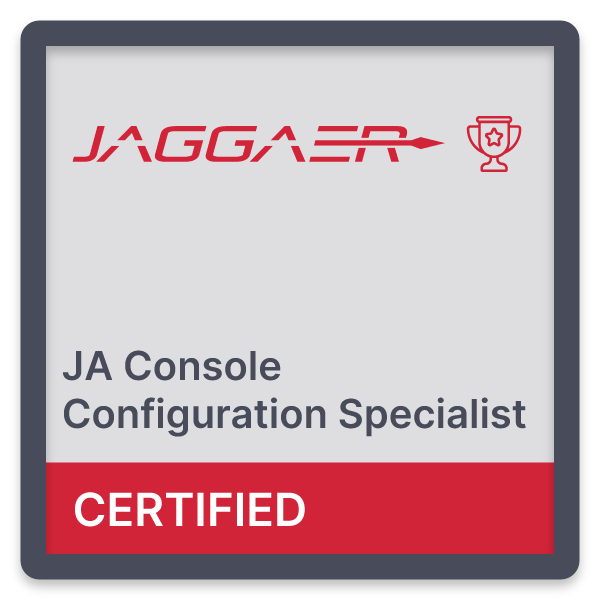 Certified JA Console Configuration Specialist