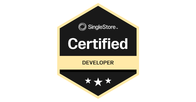 SingleStore Certified Developer - Credly