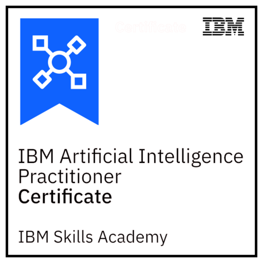IBM Artificial Intelligence Practitioner - Certificate - Credly