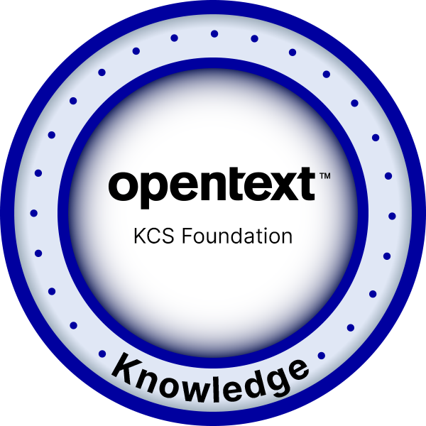 OpenText Knowledge - KCS Foundation