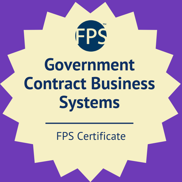 FPS Government Contract Business Systems Certificate