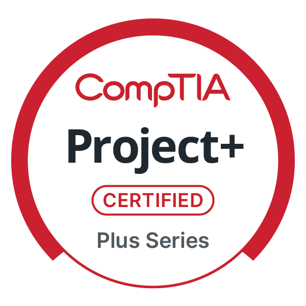 CompTIA Project+ ce Certification — Credly badge issued by CompTIA