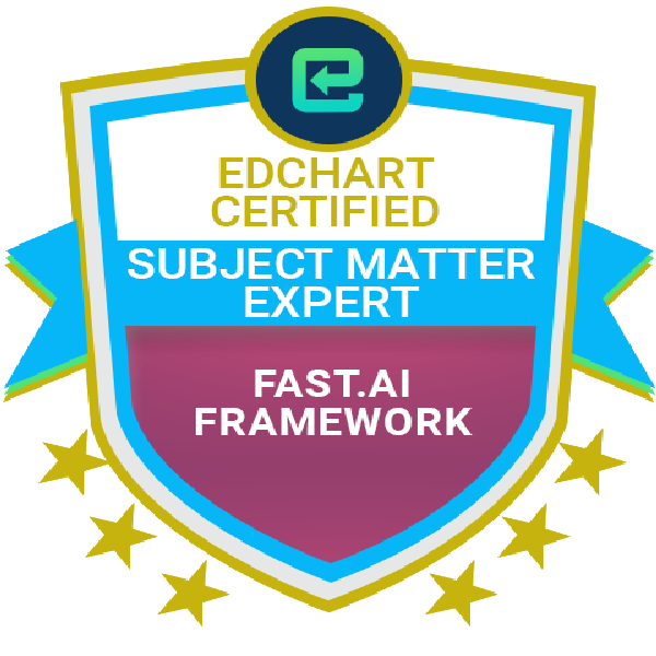 Edchart Certified Fast.ai Framework Subject Matter Expert