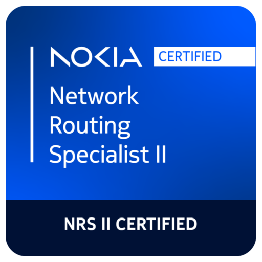 Nokia Certified Network Routing Specialist II (NRS II) - Credly