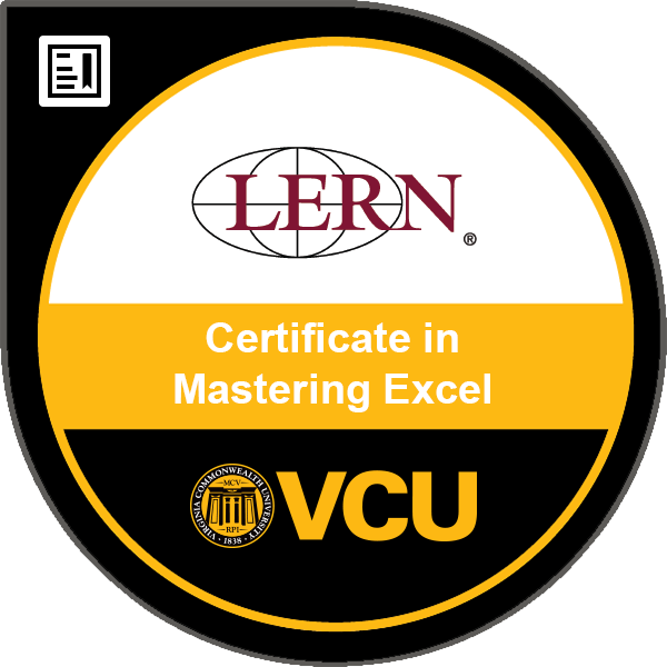 Certificate in Mastering Excel