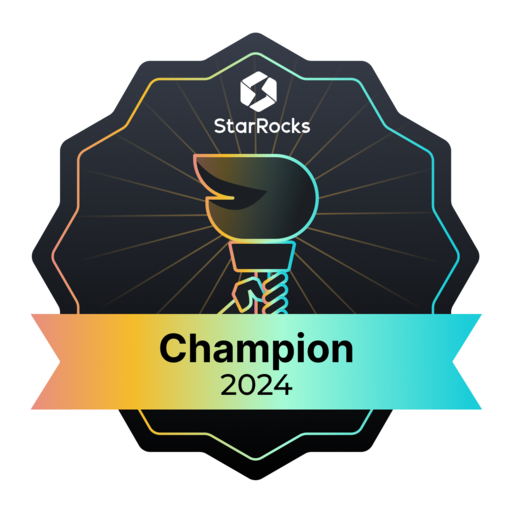 StarRocks Champion 2024 - Credly