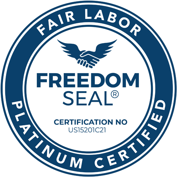 Freedom Seal Fair Labor Certified