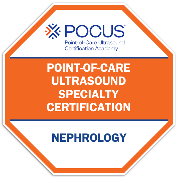 Point-of-Care Ultrasound (POCUS) Nephrology Certification - Credly